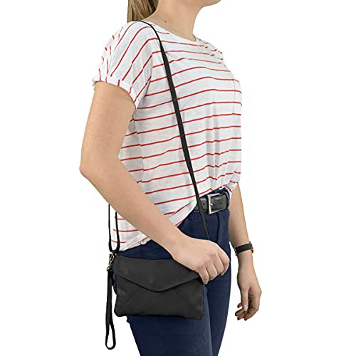 Bolso Bandolera Gusti Cuero Studio Karisma Bolso de Mano Mujer Negro GL_2H83-48-6