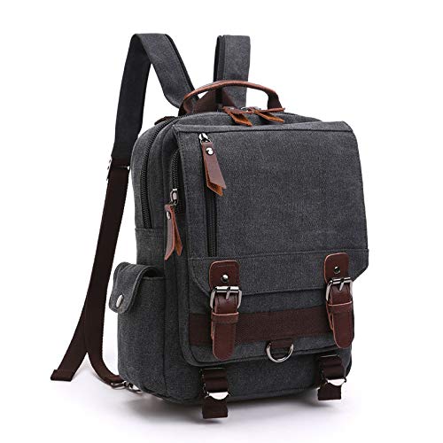 Bolso de Pecho para Hombre, Bolso de Mensajero de Lona, ​​Personalidad Informal, multifunción, Mochila de un Solo Hombro, Mochila de Doble Uso