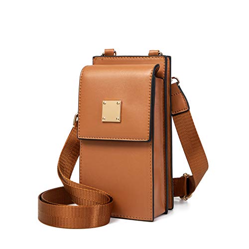 Bolso Movil Mujer Bolso Bandolera pequeño Crossbody Bolso de Móvil Mujeres con Ranuras para Tarjeta de Correa