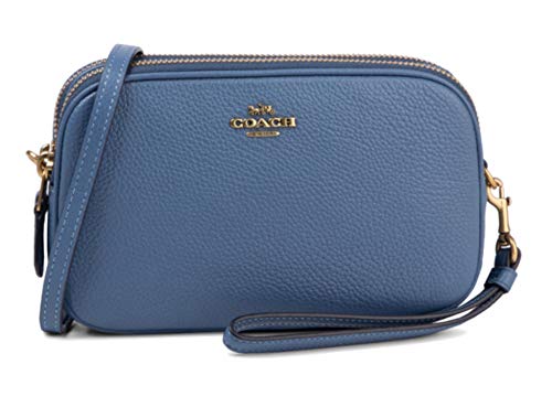 Borsa a Tracolla Coach New York in pelle Donna COACH NEW YORK cod.65547 Stone blue SIZE:UNI