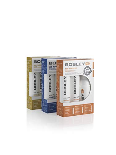 Bosley MD BOSDefense Kit Color Safe Int'l - 1x 150nl Shampoo, 1x 150ml Conditioner, 1x 100ml Thickening Treatment