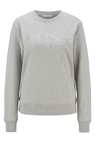 BOSS C_Ebossa 10223577 01 Sudadera, Plata, XL para Mujer