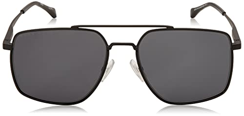 BOSS Hugo 1091/S Gafas de Sol, Matte Black, 58 para Hombre