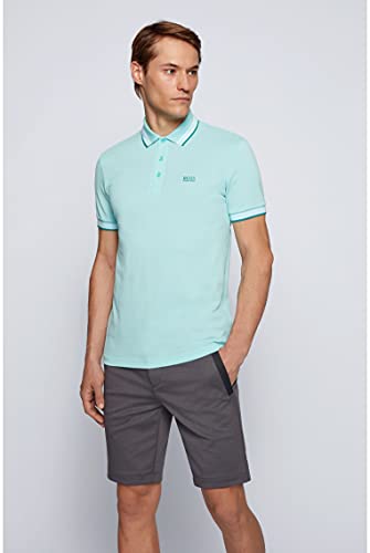 BOSS Paddy Camiseta Polo, Azul (Open Blue 482), S para Hombre