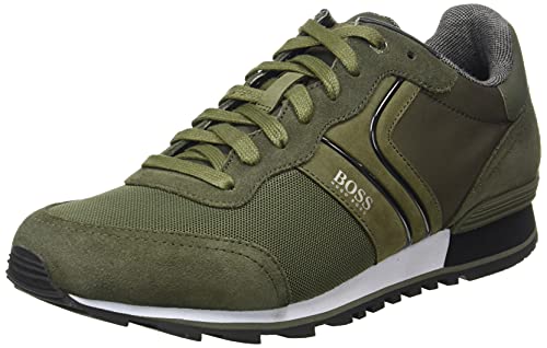 BOSS Parkour_Runn_nymx2, Zapatillas Hombre, Dark Green 305, 40 EU