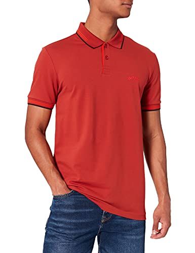 BOSS Paul Curved Camisa de Polo, Medium Red615, S para Hombre