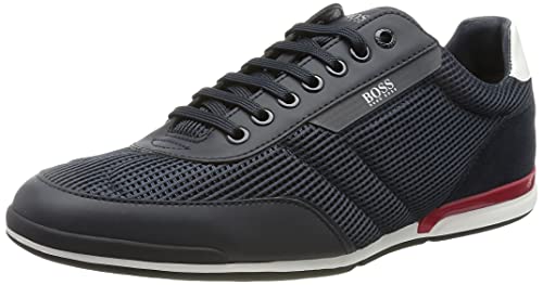 BOSS Saturn_Lowp_mest, Zapatillas Hombre, Dark Blue401, 40 EU