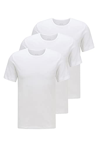 BOSS T-shirt Rn 3p Co, Camiseta, para Hombre, Blanco (White 100), X-Large