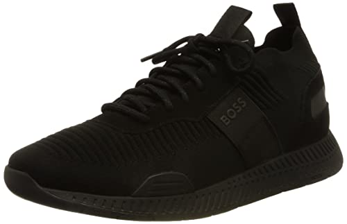 BOSS Titanium_Runn_knstA, Zapatillas Hombre, Negro1, 41 EU