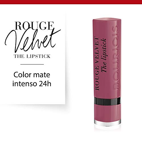 Bourjois Velvet The Lipstick Barra De Labios Tono 019 (Place des Roses), 2.4 gr