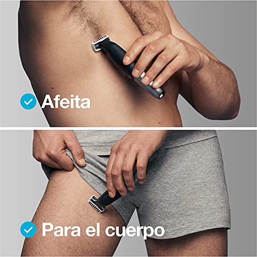 Braun Series Afeitadora Barba Hombre y Depiladora Corporal Hombre + Afeitadora Eléctrica Cabezal de Recambio