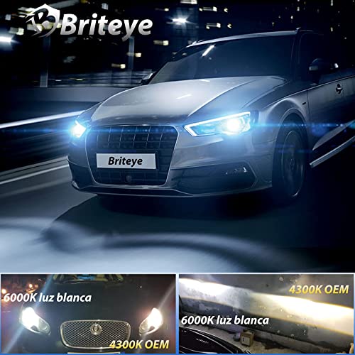 Briteye Bombillas Xenon D1S 35W 6000K Blanca 12V AC HID Lamparas Faros de Coche Luces De Xenon (2pcs)