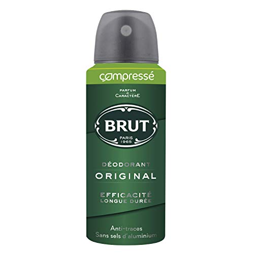 Brut Original - Desodorante para hombre, espray comprimido, antihuellas y eficacia de larga duración (lote de 6 unidades de 100 ml)