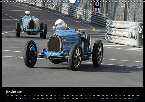 Bugatti en course a monaco (calendrier mural 2019 din a3 horizontal) - ettore bugatti a signe un myt (Calvendo Art): Ettore Bugatti a signé un mythe (Calendrier mensuel, 14 Pages )