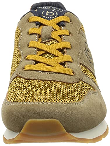 bugatti Soho, Zapatillas Hombre, Gris (Pardo)/Amarillo, 42 EU