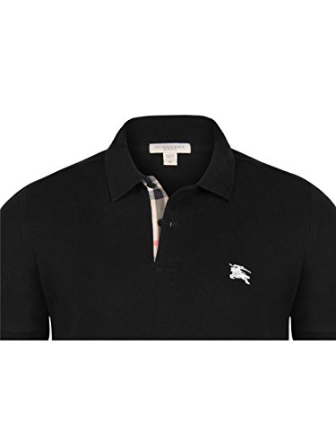 Burberry Brit - Polo para hombre, color negro Negro Negro ( S