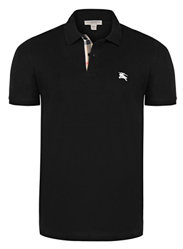 Burberry Brit - Polo para hombre, color negro Negro Negro ( S