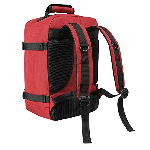 Cabin Max Metz 20L 40x20x25 cm Maleta de Cabina Pequeña Mochila de Viaje Stowaway Ideal para Llevar Debajo del Asiento en Ryanair (Rojo Oxido)