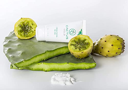 Cactus Gold Crema Facial De Dia Con Aceite De Opuntia | Contiene Aceite De Semilla De Higo Chumbo, 50 Mililitro