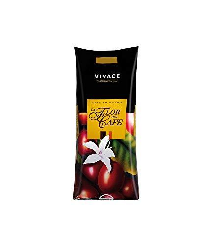 CAFÉ EN GRANO LA FLOR DEL CAFÉ VIVACE NATURAL 1KG (1 PAQUETE)