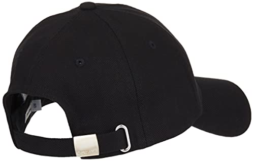 Calvin Klein BB Cap-Taladro de algodón Gorra de béisbol, CK Black, Talla única para Mujer