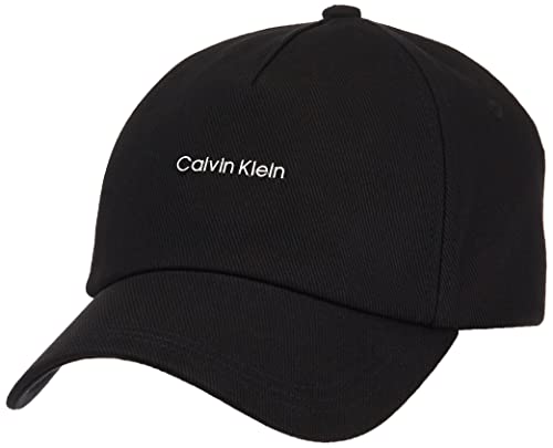 Calvin Klein BB Cap-Taladro de algodón Gorra de béisbol, CK Black, Talla única para Mujer