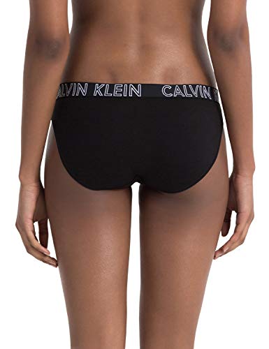 Calvin Klein Bikini Brief Braguita, Black 001, S para Mujer