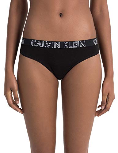 Calvin Klein Bikini Brief Braguita, Black 001, S para Mujer