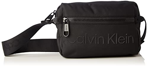 Calvin Klein CK Code Camera Bag, Crossovers para Hombre, Schwarz, Medium