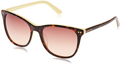 Calvin Klein CK18510S, Acetate-Gafas de Sol Tortoise/Yellow Unisex Adulto, Multicolor, Talla única