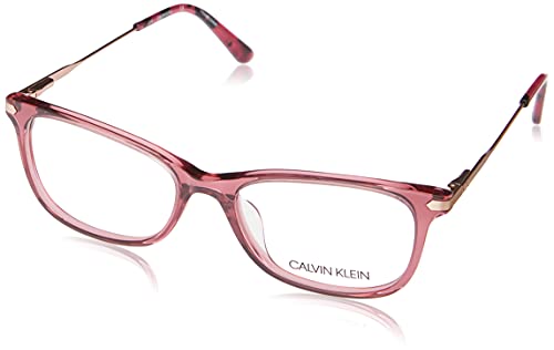 Calvin Klein CK18722, Acetate - Gafas de sol Crystal Deep Rose unisex para adulto, multicolor, estándar