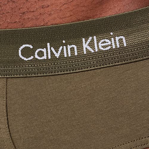 Calvin Klein Hip Brief 3pk Ropa Interior, Cheshire Purple/Active Blue/Army, XS para Hombre