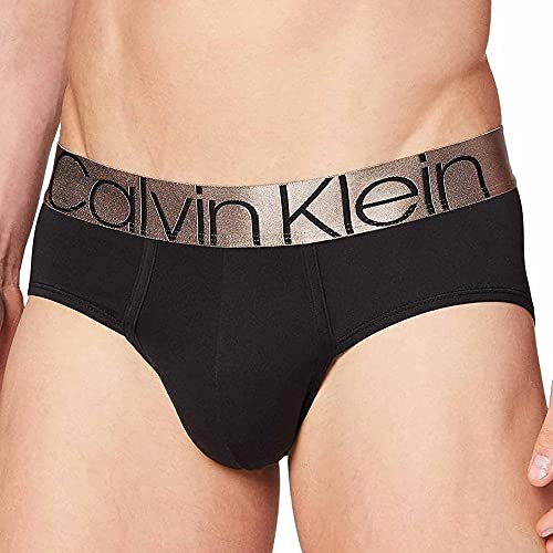 Calvin Klein Hip Brief Ropa Interior, Black, M Unisex Adulto