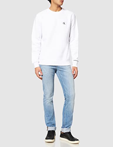 Calvin Klein Jeans CK Essential Reg Cn, Suéter para Hombre, Blanco (Bright White), XL