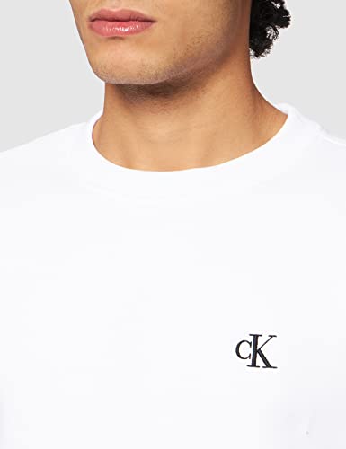 Calvin Klein Jeans CK Essential Reg Cn, Suéter para Hombre, Blanco (Bright White), XL