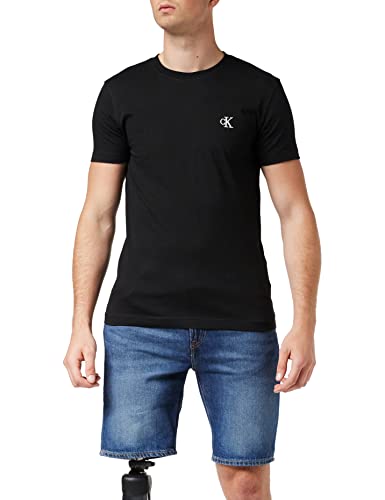 Calvin Klein Jeans Essential Slim tee Camiseta, CK Black, L para Hombre