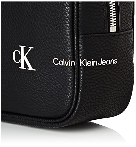 Calvin Klein Jeans Sculpted Pebble Large Camera Bag, Cruces para Mujer, Schwarz, Medium