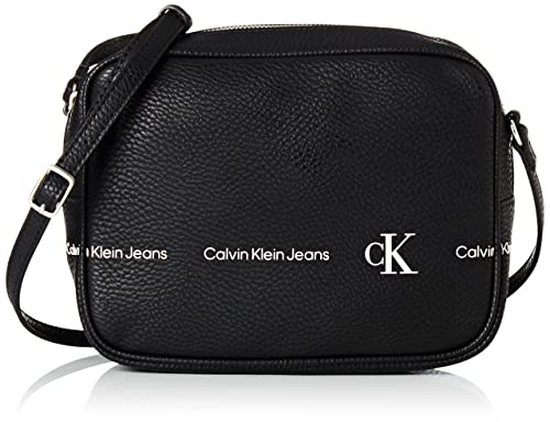 Calvin Klein Jeans Sculpted Pebble Large Camera Bag, Cruces para Mujer, Schwarz, Medium