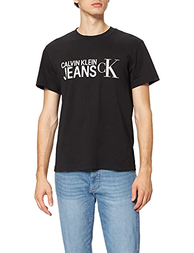 Calvin Klein Jeans Seasonal Institutional SS Tee, Camiseta para Hombre, Negro (Ck Black), M