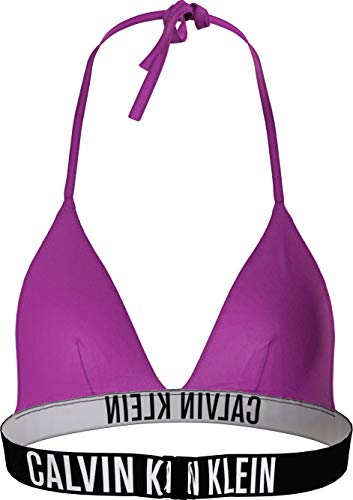 Calvin Klein Triangle-RP Parte Superior de Bikini, Summer Fuchsia, S para Mujer