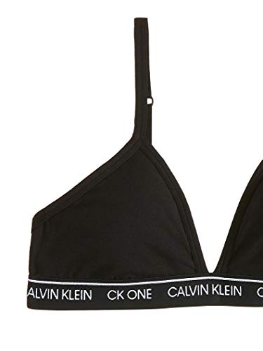 Calvin Klein Unlined Triangle Almohadillas y Rellenos de Sujetador, Black, S para Mujer