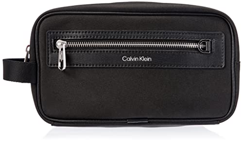 Calvin Klein Urban Pro-Neceser, Accesorio de Viaje-Billetera Plegable Triple para Hombre, Schwarz, Talla única