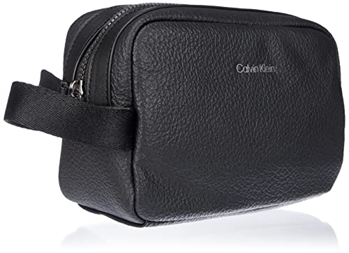 Calvin Klein Warmth Washbag, Accesorio de Viaje-Billetera Plegable Triple para Hombre, Schwarz, Talla única