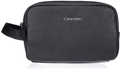 Calvin Klein Warmth Washbag, Accesorio de Viaje-Billetera Plegable Triple para Hombre, Schwarz, Talla única