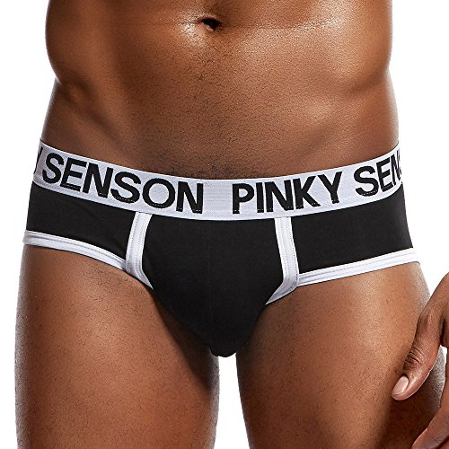 Calzoncillos Boxer para Hombre Cintura Bien Baja Sexy Bragas eróticas Algodón Cómodo Transpirables Moda Costura Slips para Hombre Ropa de Dormir Atractivo Briefs MMUJERY