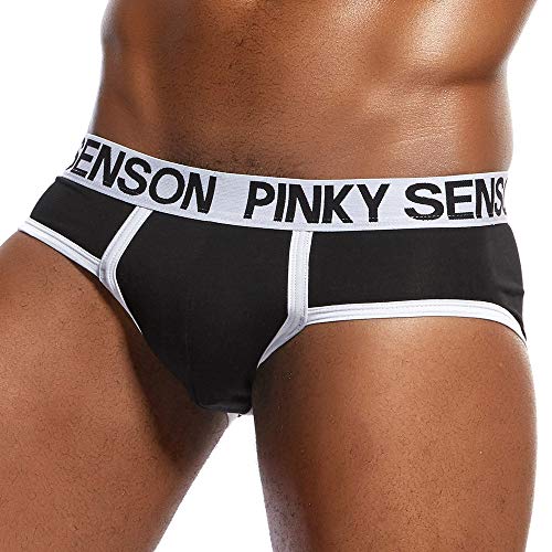 Calzoncillos Boxer para Hombre Cintura Bien Baja Sexy Bragas eróticas Algodón Cómodo Transpirables Moda Costura Slips para Hombre Ropa de Dormir Atractivo Briefs MMUJERY