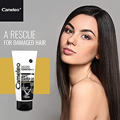 Cameleo Keratin Conditioner Express for Reconstruction of Extremely Damaged Hair - 0% Parabens, Salt & Colorants - 200ml by Cameleo