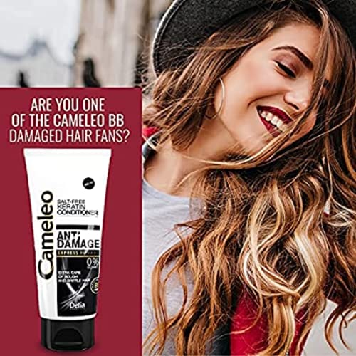 Cameleo Keratin Conditioner Express for Reconstruction of Extremely Damaged Hair - 0% Parabens, Salt & Colorants - 200ml by Cameleo