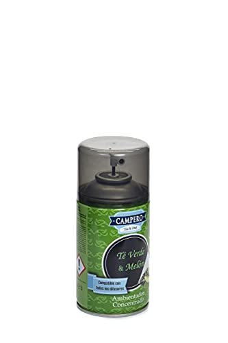 Campero Té y Frutas - Ambientador Té Verde y Melón en aerosol - Recambio Dosificador Automático 250ml