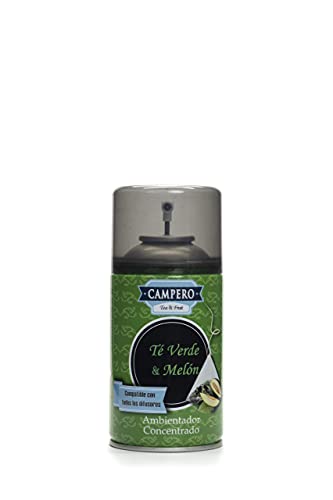 Campero Té y Frutas - Ambientador Té Verde y Melón en aerosol - Recambio Dosificador Automático 250ml